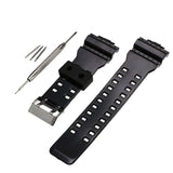 Men Sport Diving Silicone Watch Strap Rubber Watchbands Watchstrap 16mm Stainless Steel Buckle Watch Accessories With Tool Kits