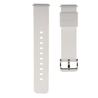2pcs 22mm Soft Diving Silicone Rubber Watch Band Strap Silver Steel Buckle