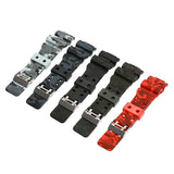 16mm Rubber Watch Strap Replacement Watchband Multi Color Silcone Rubber Men Sports Diving Watchstrap Wrist Watch Belt