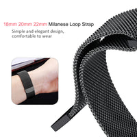 22mm 20mm 18mm Milanese strap for Gear sport/S2/S3 Frontier Classic Band huami amazfit bip Strap huawei GT Galaxy active 42 46mm