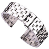Solid Metal Watchabnds Bracelet Silver Black Rose Gold Men Women 316l Stainles Steel Watch Band Strap 20mm 22mm 24mm 26mm