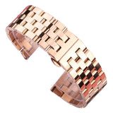 Solid Metal Watchabnds Bracelet Silver Black Rose Gold Men Women 316l Stainles Steel Watch Band Strap 20mm 22mm 24mm 26mm