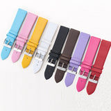 BGG New watch accessories PU leather watchband 20mm 16mm watch strap stainless steel buckle watch bracelet for brand