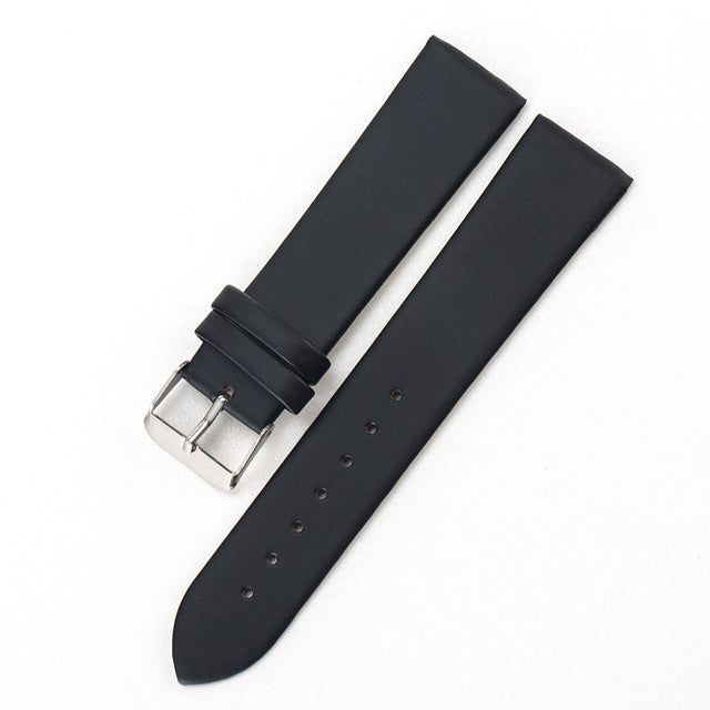 BGG New watch accessories PU leather watchband 20mm 16mm watch strap stainless steel buckle watch bracelet for brand