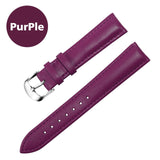 Leather Watchband Men Women Watch Band 22mm 20mm 18mm 16mm 14mm 12mm Wrist Watch Strap On Belt Watchbands Bracelet Metal Buckle