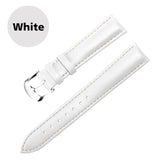 Leather Watchband Men Women Watch Band 22mm 20mm 18mm 16mm 14mm 12mm Wrist Watch Strap On Belt Watchbands Bracelet Metal Buckle