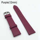 Luxfacigoo 12/14/16/18/20/22mm Watch Band Strap Cow Leather Replacement Watchband For Men Women TT@88