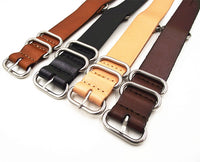 1PCS High quality 18MM 20MM 22MM 24MM Nato strap genuine cow leather Watch band NATO straps zulu strap watch strap