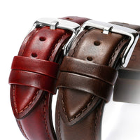 Leather Watchband Men Women Watch Band 22mm 20mm 18mm 16mm 14mm 12mm Wrist Watch Strap On Belt Watchbands Bracelet Metal Buckle