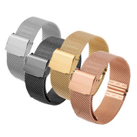 12/14/16/20mm Watch Strap Metal Magnetic Mesh Stainless Steel Wristwatch Band Quick Release Watch Band for DW Watch Strap
