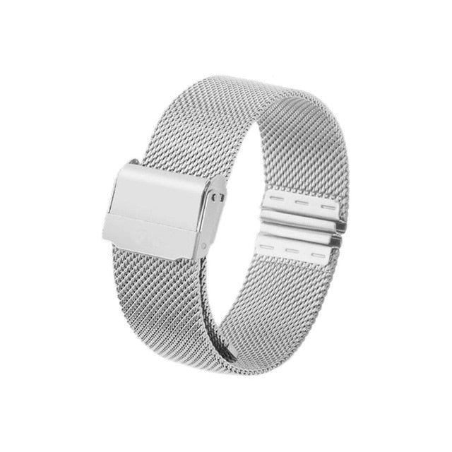 12/14/16/20mm Watch Strap Metal Magnetic Mesh Stainless Steel Wristwatch Band Quick Release Watch Band for DW Watch Strap