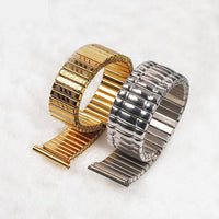 10 12 14 16 18 20 MM Stretch Expansion Stainless Steel Parts Watch Band Strap Silver Metal Watch Bracelets Watch Accessories