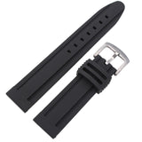 22mm 24mm Silicone Watch Band Strap Sport Soft Diving Rubber Clock Watchbands Stainless Steel Pin Buckle Bracelet Accessories