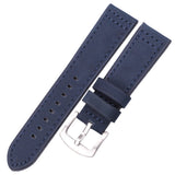 HENGRC Genuine Leather Watchbands Bracelet Black Blue Gray Brown Cowhide Watch Strap For Women Men 18 20mm 22mm 24mm Wrist Band