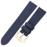 HENGRC Genuine Leather Watchbands Bracelet Black Blue Gray Brown Cowhide Watch Strap For Women Men 18 20mm 22mm 24mm Wrist Band