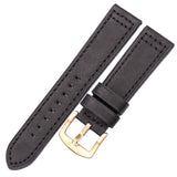 HENGRC Genuine Leather Watchbands Bracelet Black Blue Gray Brown Cowhide Watch Strap For Women Men 18 20mm 22mm 24mm Wrist Band