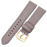 HENGRC Genuine Leather Watchbands Bracelet Black Blue Gray Brown Cowhide Watch Strap For Women Men 18 20mm 22mm 24mm Wrist Band