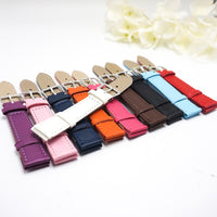 Candy colors Plain weave PU leather strap Watchband 12mm 14mm 16mm 18mm 20mm straps women 2019 New watchbands for watches J019