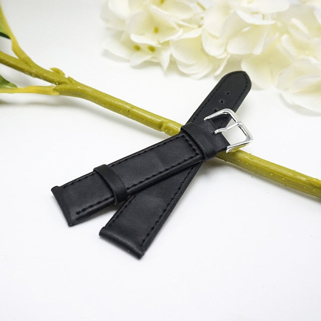 Candy colors Plain weave PU leather strap Watchband 12mm 14mm 16mm 18mm 20mm straps women 2019 New watchbands for watches J019