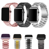 Stainless Steel bands for Apple Watch band iWatch strap metal watch band rose pink 38 40 42 44 Bracelet Clasp series 4 3 2 1