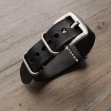 New Carty Replacement Watch Strap Handmade Crazy Horse Leather Watch Band 22mm 20mm 24mm Zulu Nato Black/Brown/Blue Watch Strap