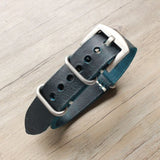 New Carty Replacement Watch Strap Handmade Crazy Horse Leather Watch Band 22mm 20mm 24mm Zulu Nato Black/Brown/Blue Watch Strap