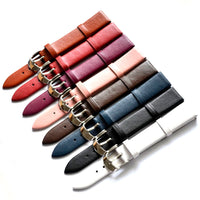 1PCS 12MM 14MM 16MM 18MM 20MM 22MM smooth grain genuine leather (cow split) watches band watch strap men and women straps WS0119