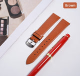 1PCS 12MM 14MM 16MM 18MM 20MM 22MM smooth grain genuine leather (cow split) watches band watch strap men and women straps WS0119