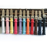 leather watchband 12mm Straps for watches and accessories 2019 fashion multicolor women's watch bands 12mm  thin pulseira A014