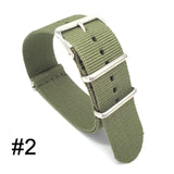 18mm 20mm 22mm NATO Military Sports Brand Nylon Fabric Belt Accessories Belt Buckle Bands for 007 James Bond Black Watch Strap