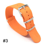 18mm 20mm 22mm NATO Military Sports Brand Nylon Fabric Belt Accessories Belt Buckle Bands for 007 James Bond Black Watch Strap