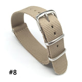 18mm 20mm 22mm NATO Military Sports Brand Nylon Fabric Belt Accessories Belt Buckle Bands for 007 James Bond Black Watch Strap