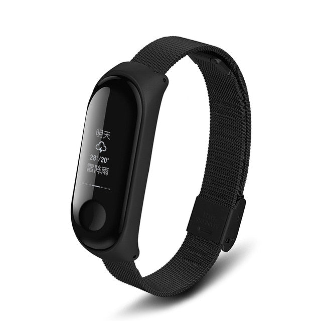 For Xiaomi Mi band 3 metal strap xiaomi band 3 metal Stainless Steel wristband Milanese strap Mi 3 Strap band 3 metal strap
