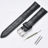 10 12 14 15 16 17 18 19 20 21 22 24mm Genuine leather watchband Luxury watch belt strap wristwatches band Female red white black