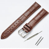 10 12 14 15 16 17 18 19 20 21 22 24mm Genuine leather watchband Luxury watch belt strap wristwatches band Female red white black
